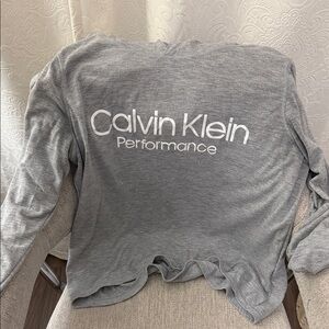 Calvin Klein Performance Heather Gray Long Sleeve